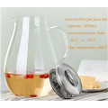 heat resistant hand blown glass filter pitcher